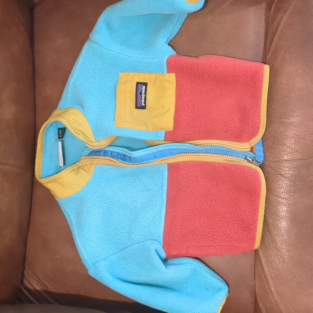 Patagonia fleece baby jacket